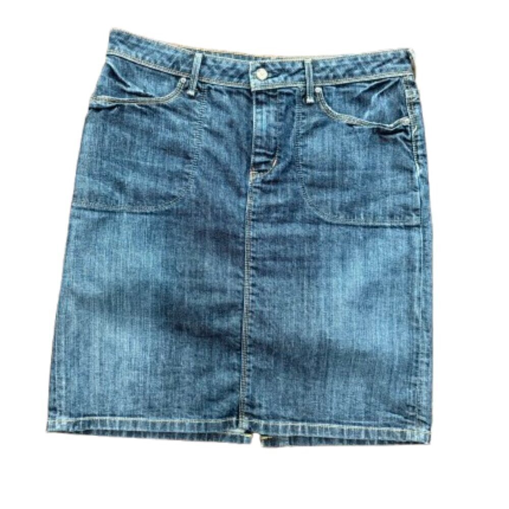 Banana Republic Blue Denim Mini Skirt